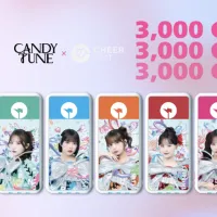 ファン参加型プロジェクトで目標達成したCANDY TUNEの限定モバイルバッテリーが全国のCHARGESPOTに投入開始。(写真/CHARGESPOT PR 事務局提供) ファン参加型プロジェクトで目標達成したCANDY TUNEの限定モバイルバッテリーが全国のCHARGESPOTに投入開始。(写真/CHARGESPOT PR 事務局提供)