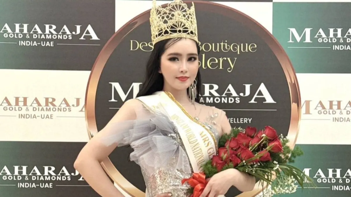 台灣小姐鄭珊汶代表台灣參加在印度舉行的世界魅力夫人總決賽,榮獲亞軍及象徵文化軟實力的國服冠軍。(圖/高市社會局提供) 台灣小姐鄭珊汶代表台灣參加在印度舉行的世界魅力夫人總決賽,榮獲亞軍及象徵文化軟實力的國服冠軍。(圖/高市社會局提供)