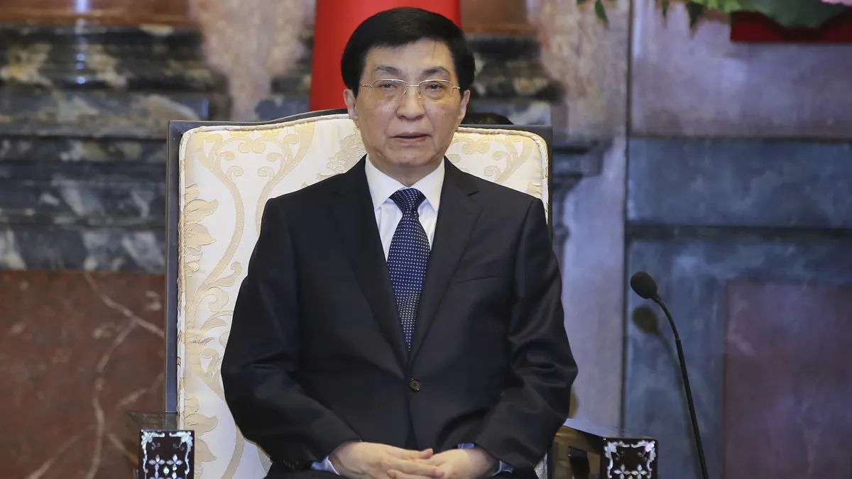 Wang Huning, Chairman of the Chinese People's Political Consultative Conference. (Associated Press)