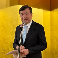第7回東京国際合唱コンクールに参加した台湾の6つの合唱団は、中国の圧力により主催者によって台湾の国旗を撤去された。写真は駐日代表の李逸洋氏。(写真/黃信維撮影) 第7回東京国際合唱コンクールに参加した台湾の6つの合唱団は、中国の圧力により主催者によって台湾の国旗を撤去された。写真は駐日代表の李逸洋氏。(写真/黃信維撮影)