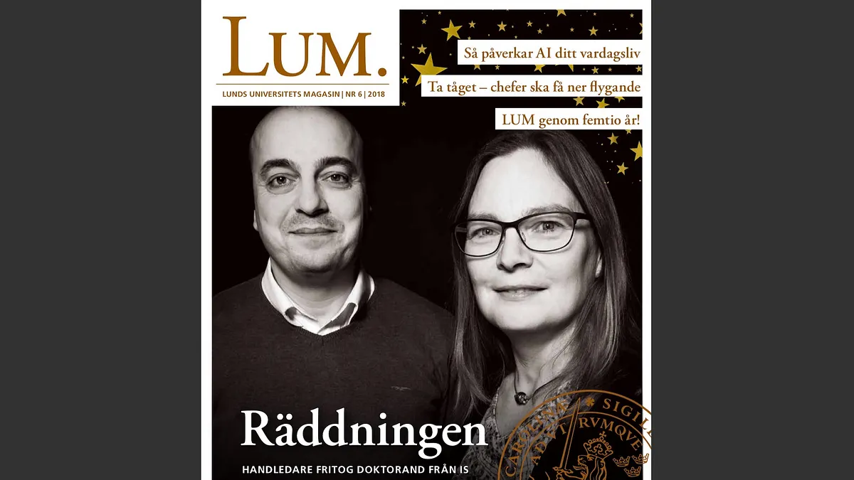 特納與祖瑪成了隆德大學校刊的封面人物。