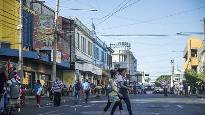 2017年1月13日,蔡英文總統訪問薩爾瓦多,薩京大教堂外街景(總統府)