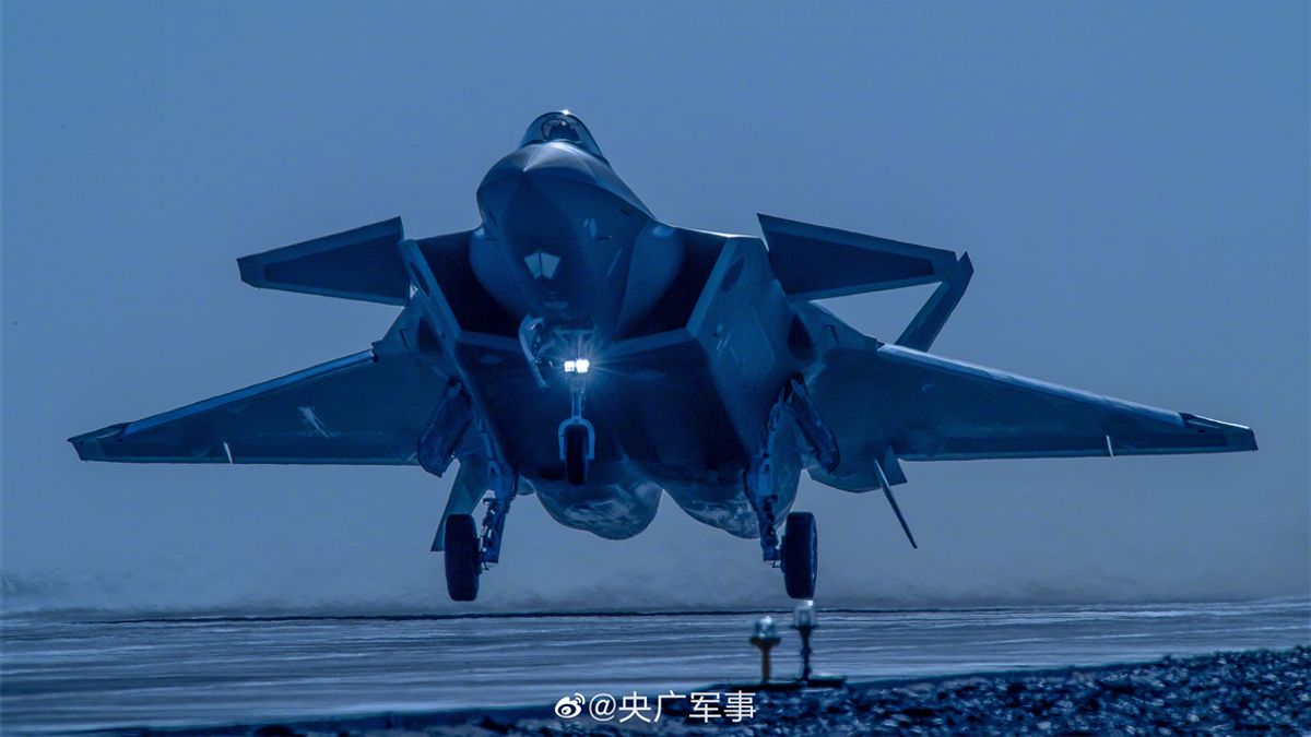 殲-20。(中國軍網) 殲-20。(中國軍網)