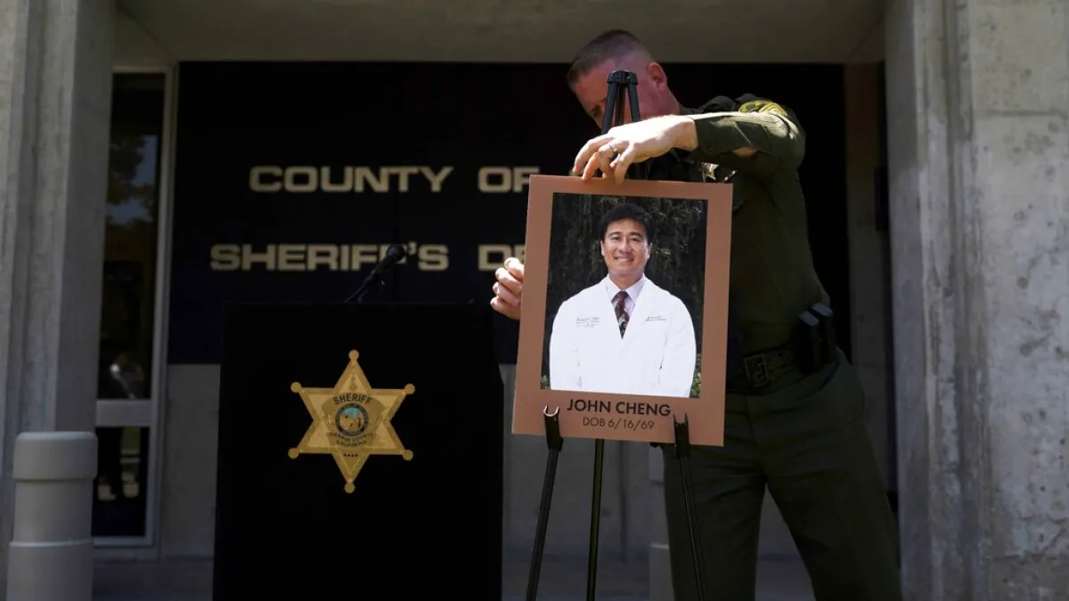 在加州爾灣台灣長老教會槍擊案中捨己救人的死者鄭達志醫師。(美聯社)