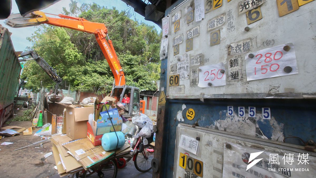 位於台北萬華的「光耀五金行」資源回收場將遭拆除。(柯承惠攝) 位於台北萬華的「光耀五金行」資源回收場將遭拆除。(柯承惠攝)