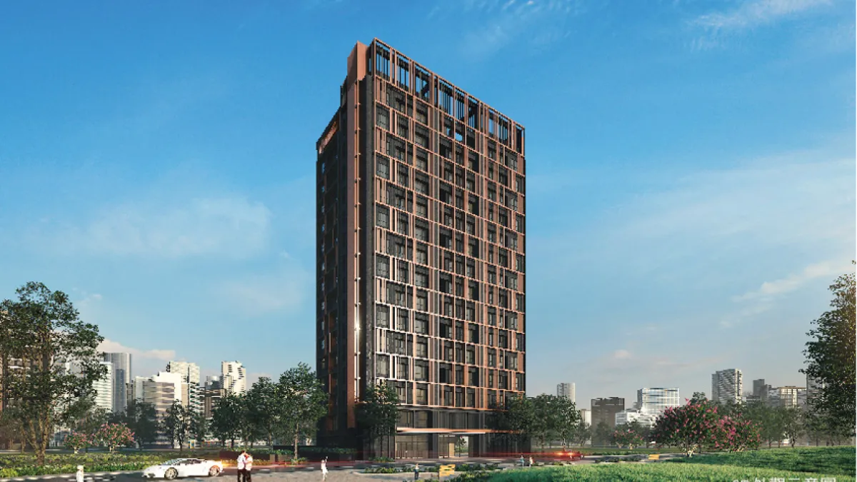 「築億峰尚」打造永續綠能的特色光風建築,導自然風入室,強化採光,節能外更體現尊榮感。(圖/築億峰尚提供)