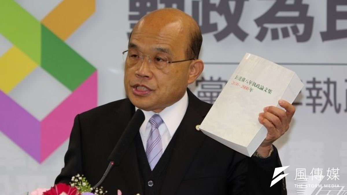 民進黨主席蘇貞昌認為,內閣匆促改組,好像搞內鬥。(余志偉攝) 民進黨主席蘇貞昌認為,內閣匆促改組,好像搞內鬥。(余志偉攝)