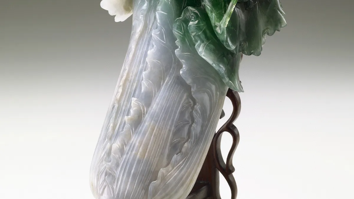 翠玉白菜重返臺北。(國立故宮博物院提供)