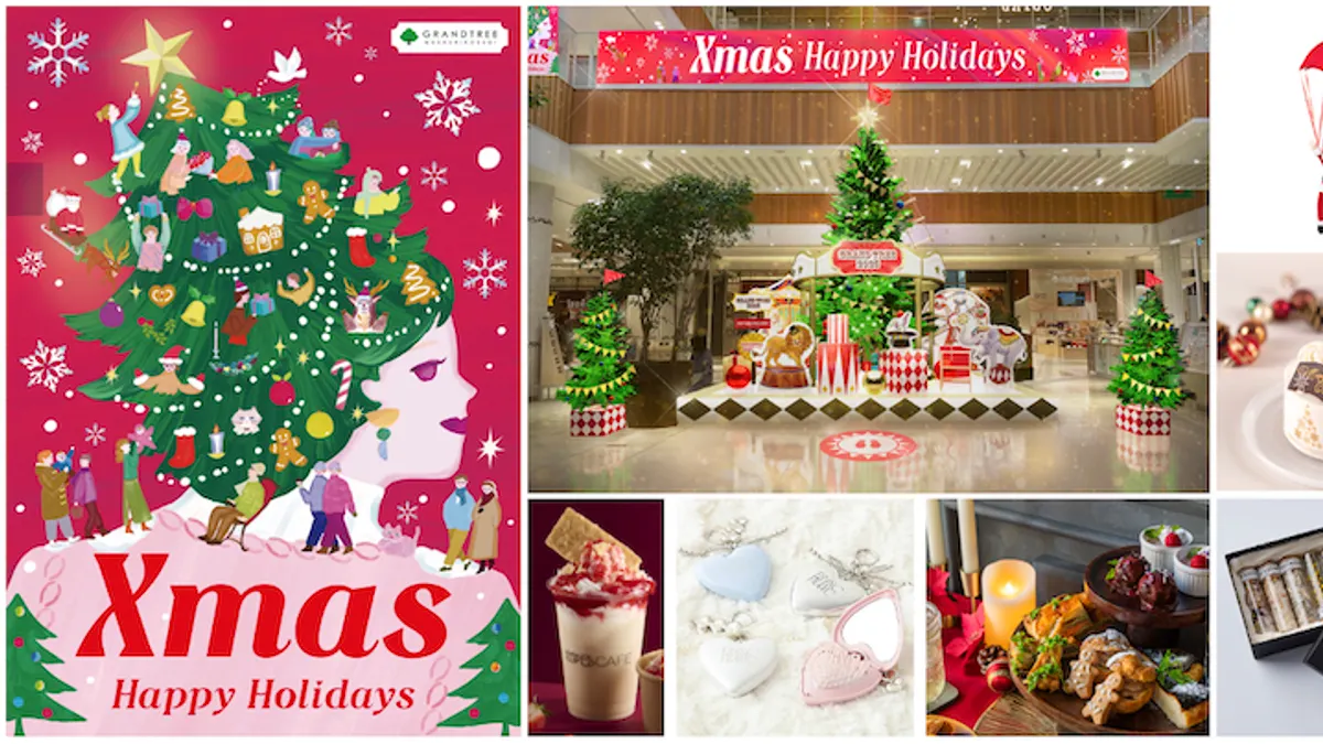 グランツリー武蔵小杉は12月1日から25日まで、サーカスをテーマにしたツリー展示やクリスマスケーキ販売会、限定グルメ&ギフト、各種キャンペーンを展開する。(写真/グランツリー武蔵⼩杉 PR 事務局提供) グランツリー武蔵小杉は12月1日から25日まで、サーカスをテーマにしたツリー展示やクリスマスケーキ販売会、限定グルメ&ギフト、各種キャンペーンを展開する。(写真/グランツリー武蔵⼩杉 PR 事務局提供)