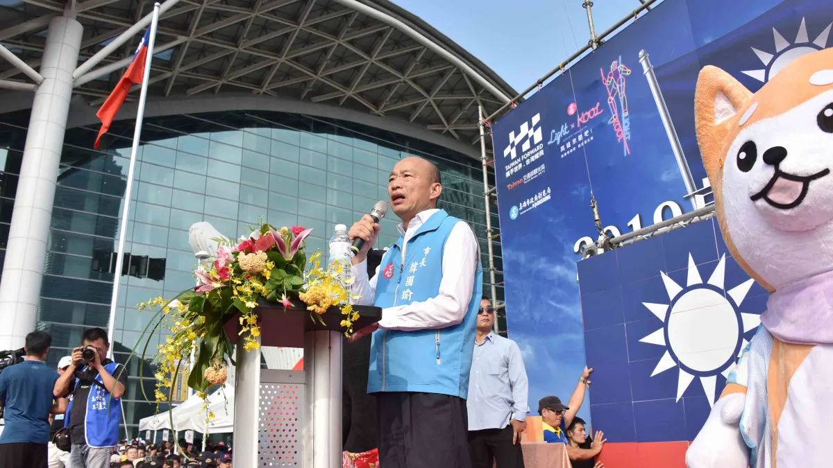韓國瑜的副手人選遲遲未定,網友投票認為周錫瑋是最合適的人選。(資料照,高雄市政府提供)