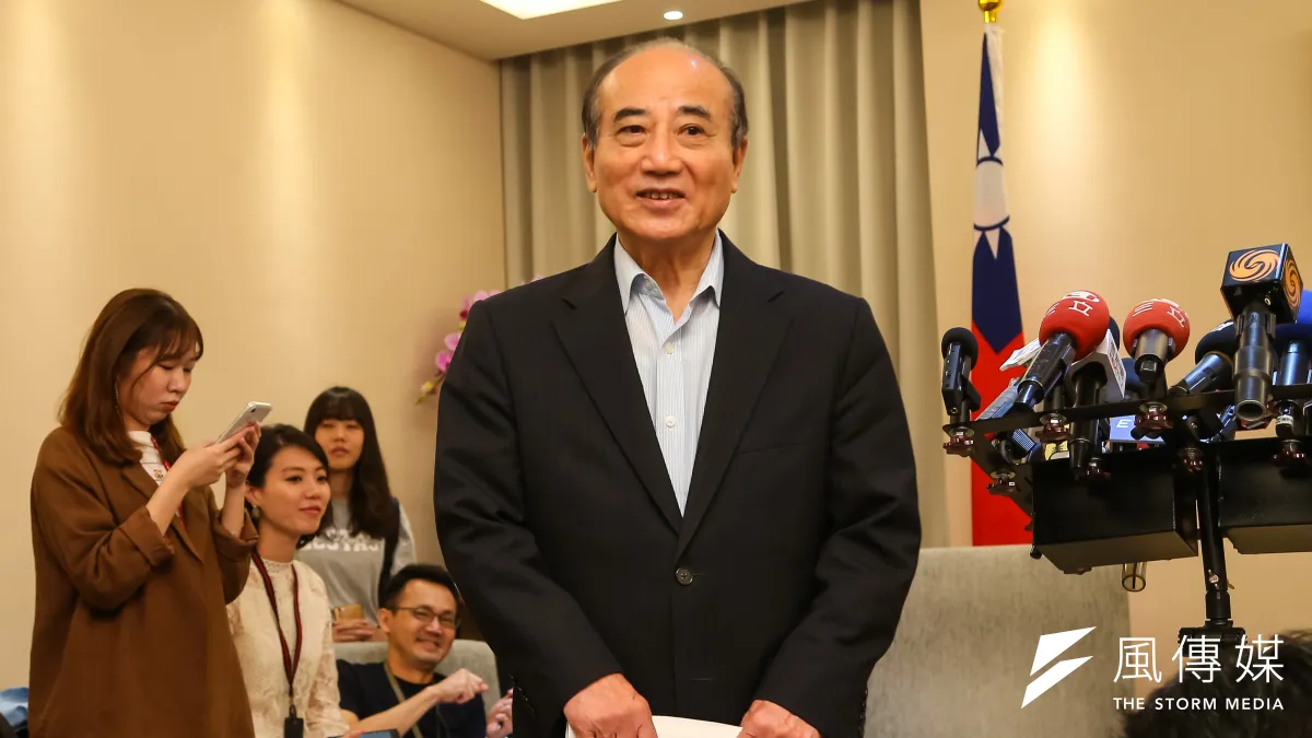 前立法院長王金平3日針對國民黨內初選亂局召開記者會,直指初選「有被民進黨操弄、決定候選人的重大疑慮」。(顏麟宇攝)