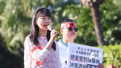 高嘉瑜(見圖)表示,為了港湖不再淪陷於非台灣隊陣營,因此願意退讓吳欣岱民調6%。(顏麟宇攝)