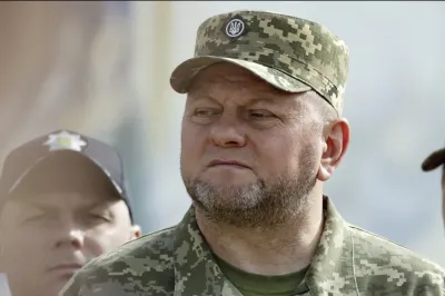烏克蘭武裝部隊總司令扎盧茲尼(Valery Zaluzhny)。(美聯社)