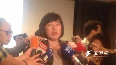國發會主祕高仙桂下午談景氣燈號再亮綠燈,代表經濟趨穩。(姚惠珍攝)