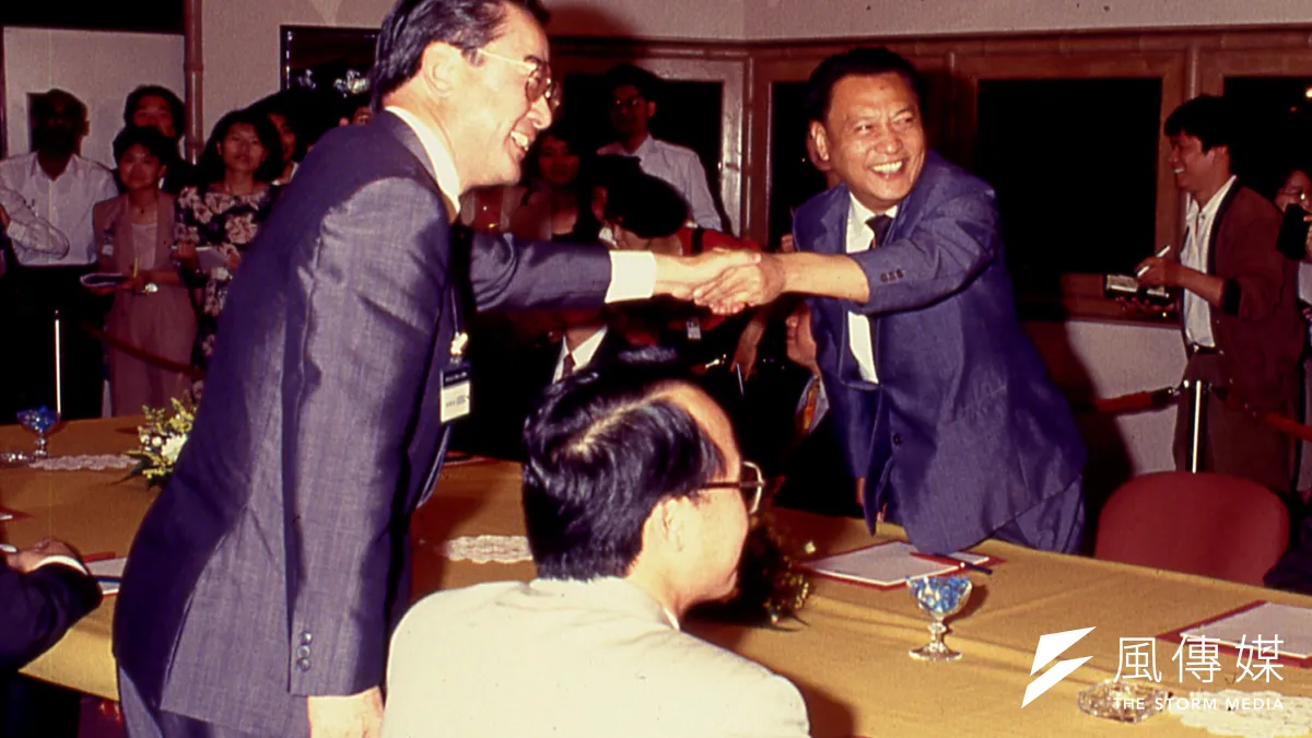 海基會副秘書長邱進益(左)和海協會常務副會長唐樹備(右)在辜汪會談中扮演要角。(新新聞資料照)