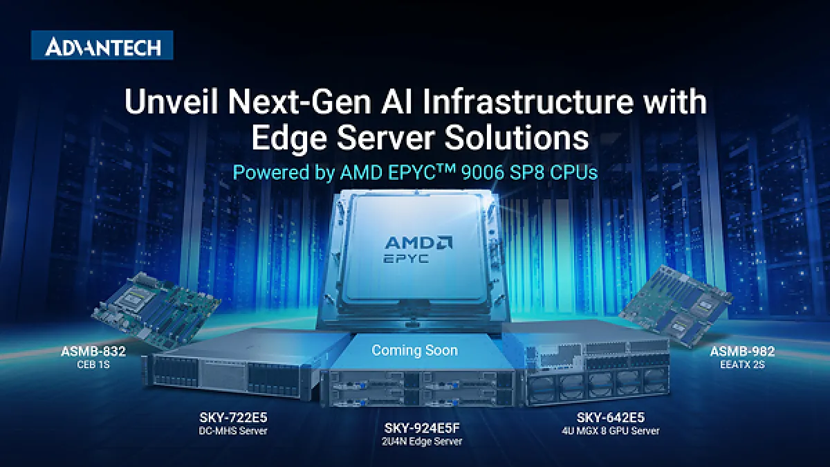 Advantech Unveils Next-Gen AI Infrastructure Solutions Powered by AMD EPYC™ 9006 Series Processors