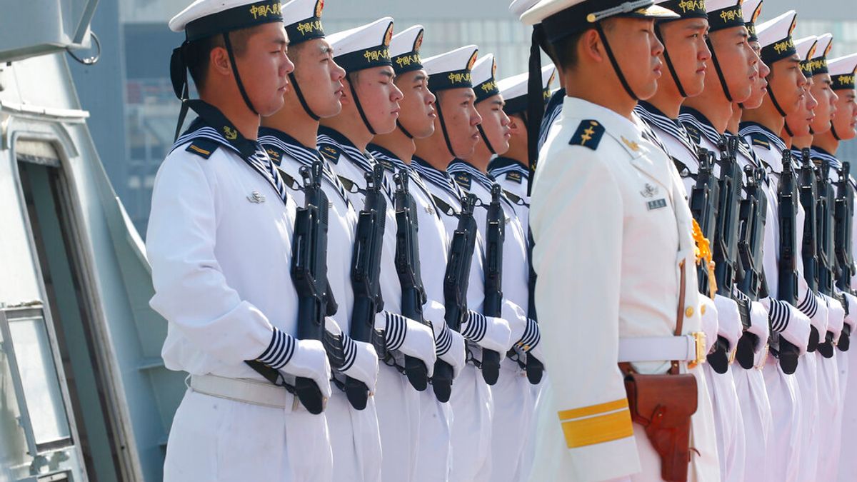 中國海軍。(資料照,美聯社) 中國海軍。(資料照,美聯社)