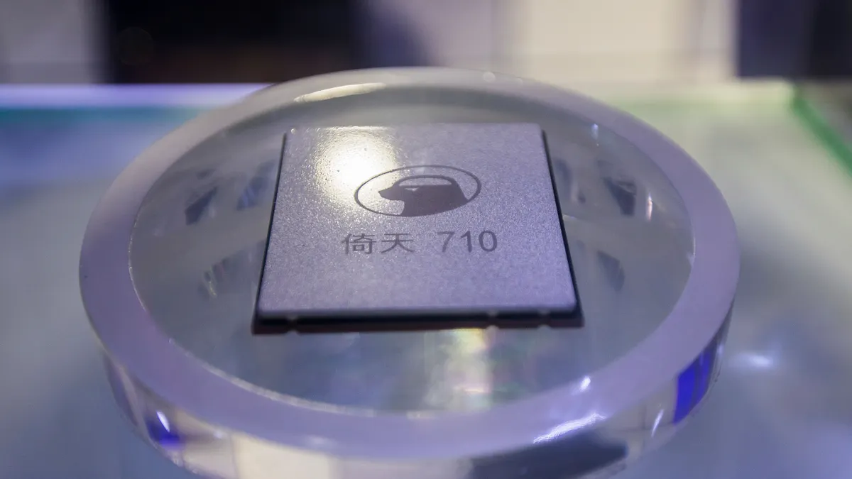 美中科技戰,中國阿里巴巴推出5奈米製程的「倚天710」伺服器晶片(AP)