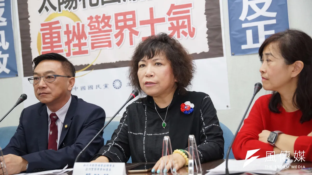 國民黨團31日召開「太陽花國賠百萬,重挫警界士氣」記者會,警大教授葉毓蘭發言。(資料照,盧逸峰攝)
