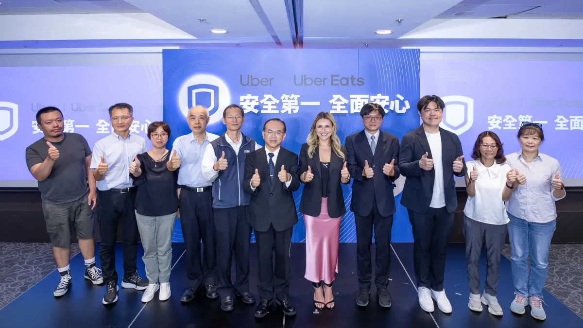 Uber 與 Uber Eats 今(26)日舉辦「安全第一,全面安心」記者會,攜手產、官、學界以「預防、追蹤、保障」持續落實業界高標準安全措施。(圖片來源:Uber 與 Uber Eats 提供)