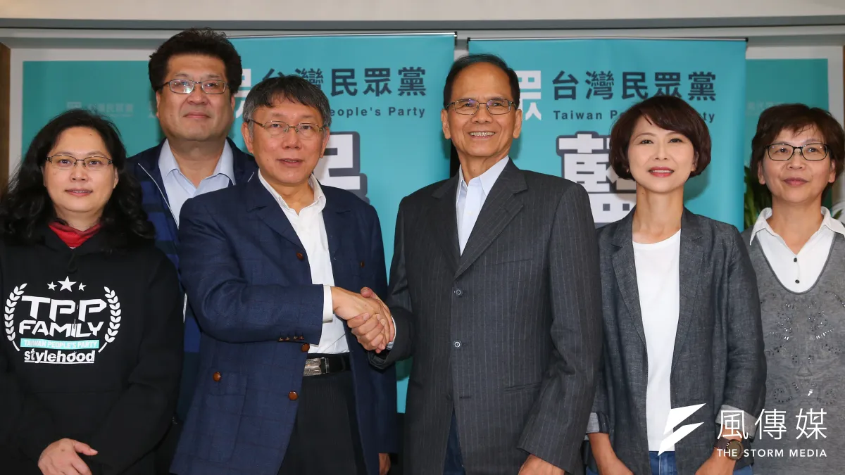 20200123-前行政院長游錫堃23日拜會民眾黨主席柯文哲及立委當選人。(顏麟宇攝)
