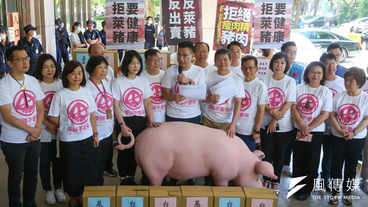 萊豬在爭議聲中正式開放進口,在加上公投年多項公投案來勢洶洶,執政的民進黨該如何因應?圖為國民黨主席江啟臣(中)日前往中選會,送交反瘦肉精豬肉及公投綁大選二項公投案第一階段連署書。(資料照,顏麟宇攝)