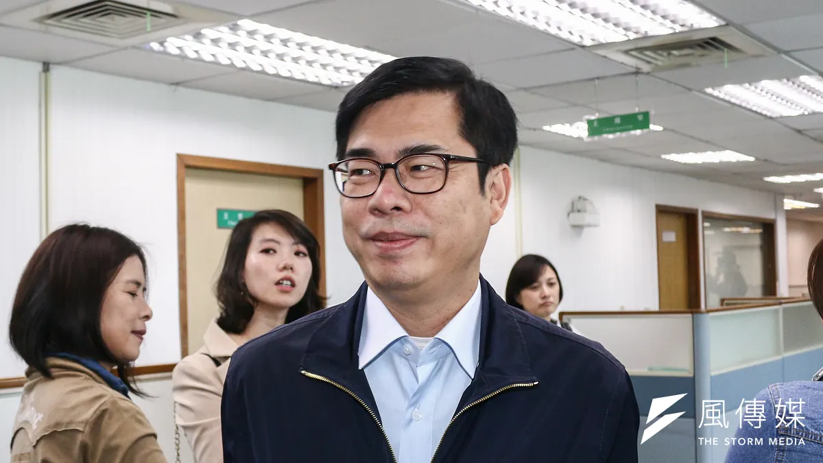 行政院副院長陳其邁26日表示,高雄市長韓國瑜應該當面在國台辦主任劉結一面前反對一國兩制,而不是馬後炮。(資料照,蔡親傑攝)