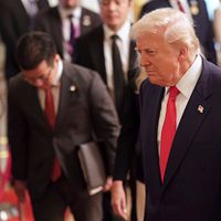 美國總統川普(見圖)將與習近平會面。(資料照,美聯社) 美國總統川普(見圖)將與習近平會面。(資料照,美聯社)