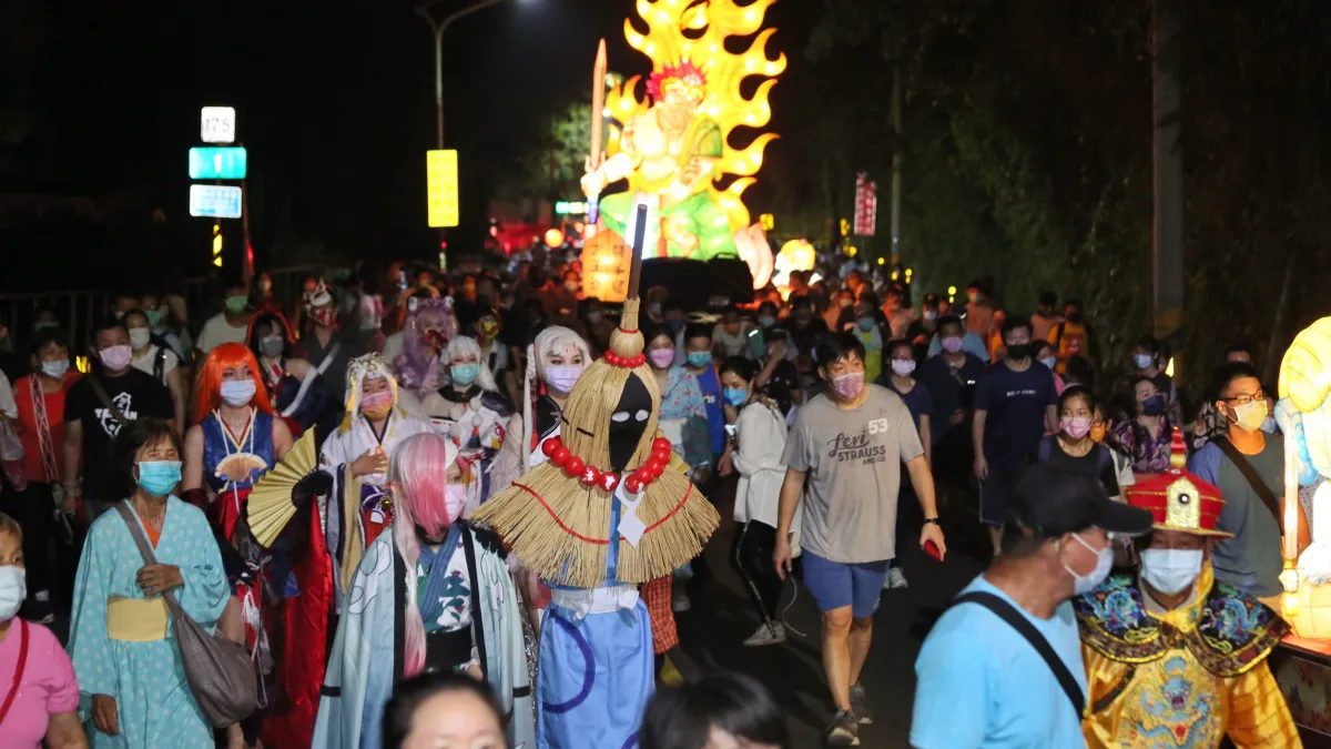 2021關子嶺溫泉美食節夜祭巡行(圖/臺南市政府觀光旅遊局提供)