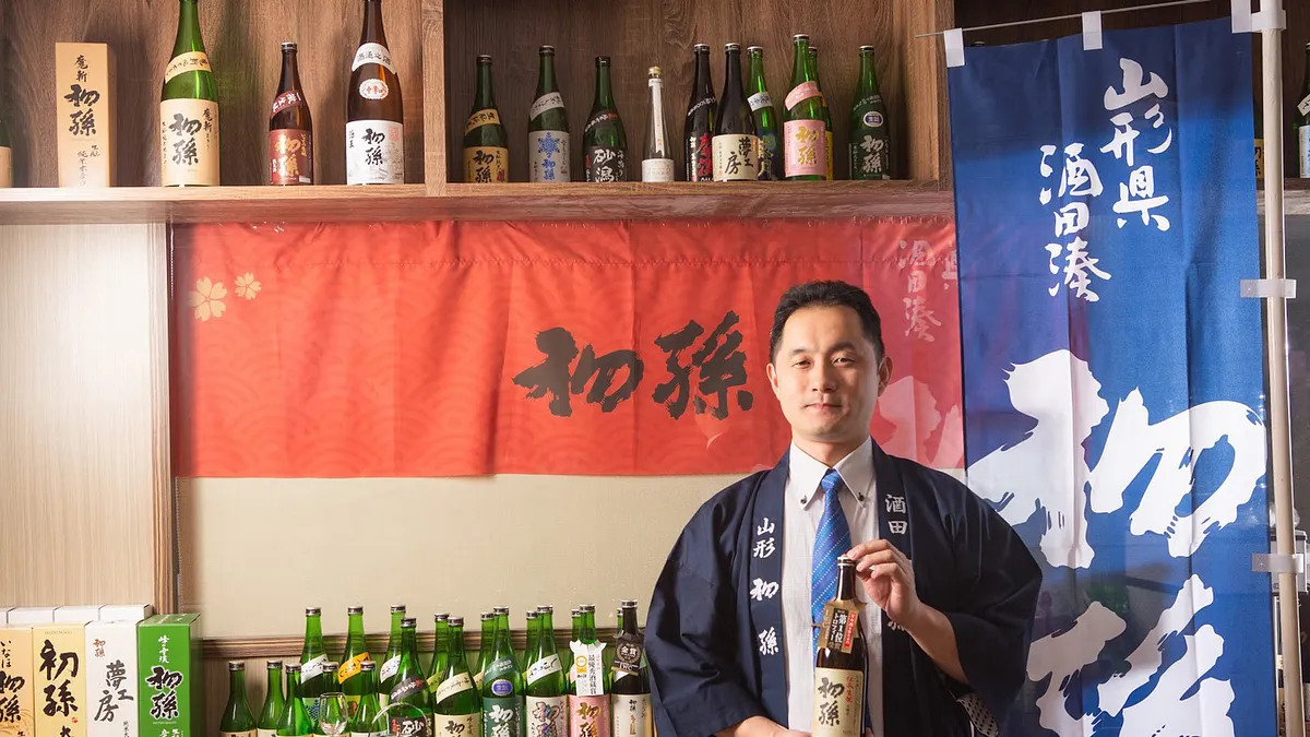 西村純擁有四分之一台灣血統,致力把「初孫」清酒引進台灣讓行家欣賞(圖/西村純) 西村純擁有四分之一台灣血統,致力把「初孫」清酒引進台灣讓行家欣賞(圖/西村純)