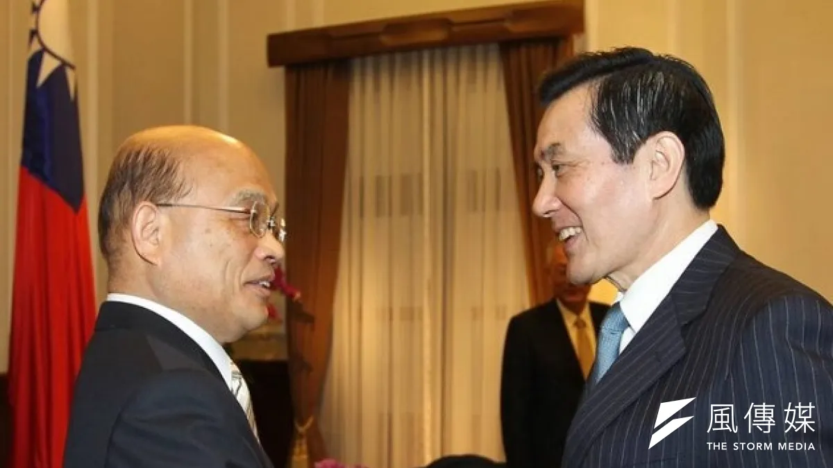 馬蘇會實況轉播,在全國民眾面前上演一場精采的公關大較勁。(中央社提供)