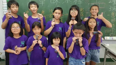 參與課後扶助計畫屏南一區以栗班學生合影(圖/屏東縣政府教育處提供)
