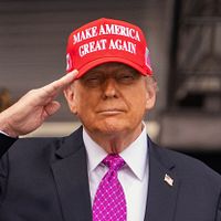 アメリカ大統領トランプ。(AP通信) アメリカ大統領トランプ。(AP通信)