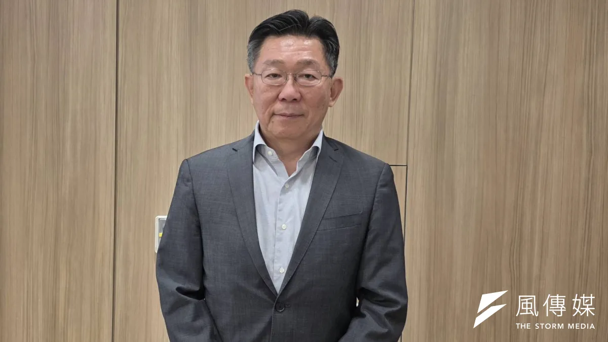 英特磊董事長高永中談到化合物半導體,反覆提起一句產業老話:Tomorrow's Material,明日材料。(魏鑫陽攝)