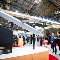 防衛省が展示した12式地対艦誘導弾(Type-12 SSM)。(写真/防衛装備庁より) 防衛省が展示した12式地対艦誘導弾(Type-12 SSM)。(写真/防衛装備庁より)