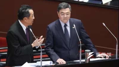 行政院長卓榮泰「私人包機」從松指部出境到東京看球賽,讓軍方也尷尬。圖為卓揆與國防部長顧立雄立法院備詢。(陳品佑攝)