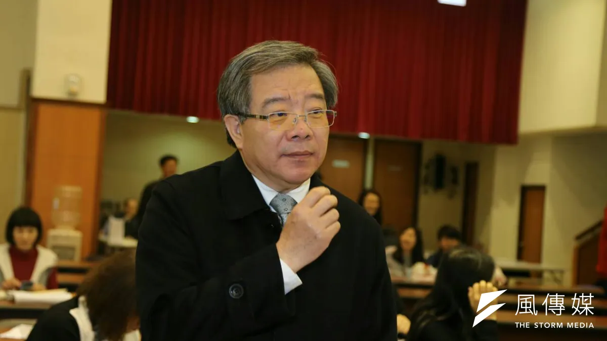 國民黨團大會,黨產報告出爐。圖為國民黨行政管委會主委林祐賢。(陳明仁攝)