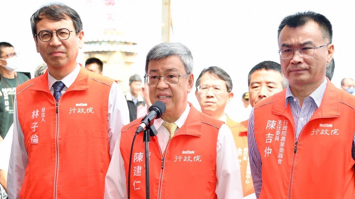 行政院長今(19)日出席「梧棲漁港小船泊區及浮動碼頭興建工程」動土典禮。(行政院提供) 行政院長今(19)日出席「梧棲漁港小船泊區及浮動碼頭興建工程」動土典禮。(行政院提供)