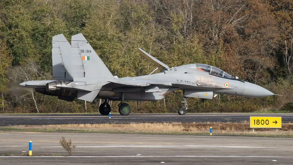 印度現役蘇愷30MKI戰機。(翻攝自印度空軍粉專) 印度現役蘇愷30MKI戰機。(翻攝自印度空軍粉專)