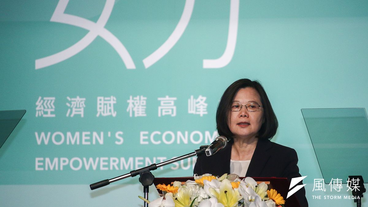 總統蔡英文質疑前行政院長賴清德挑戰她連任是誠信問題。(蔡親傑攝) 總統蔡英文質疑前行政院長賴清德挑戰她連任是誠信問題。(蔡親傑攝)