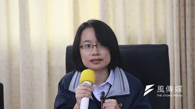 台北農產運銷公司8日召開記者會,北農總經理吳音寧出席。(方炳超攝)