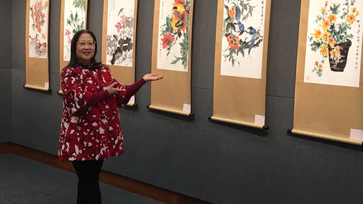 楊秀櫻老師一作畫就欲罷不能,每一幅完成的作品都是竭盡心力之呈現。(圖/楊秀櫻老師提供)