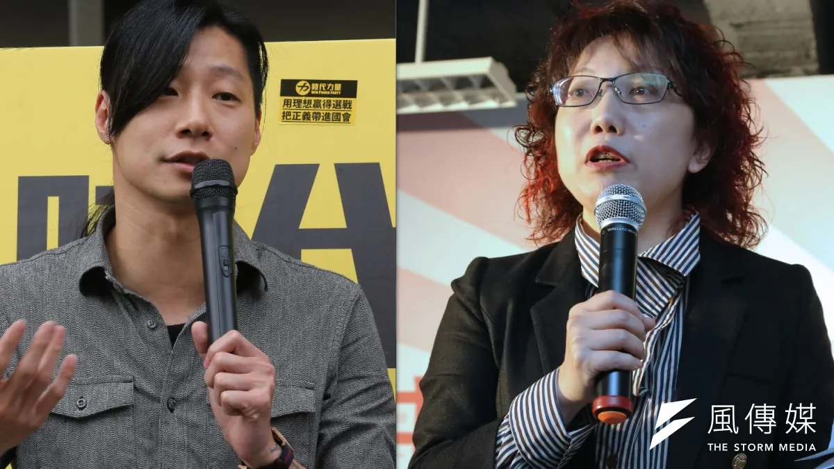 2016立委選舉,第三勢力多瞄準雙北,例如台北市大安區,屬於傳統藍營票倉,包括時代力量林昶佐(左)、社民黨范雲(右)均欲在此參選,最後林退出此區,才暫時結束強碰的尷尬窘境。(楊子磊攝)