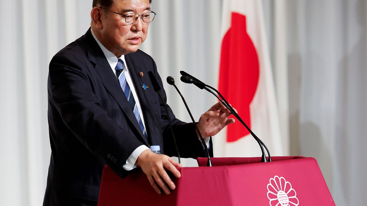 9月27日、自民党は総裁選挙を開催し、石破茂氏が第二回投票の前に演説を行った。(AP通信) 9月27日、自民党は総裁選挙を開催し、石破茂氏が第二回投票の前に演説を行った。(AP通信)