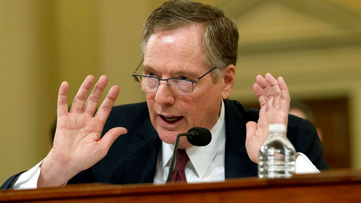 美國貿易代表辦公室(USTR)代表萊特海澤。(資料照,美聯社) 美國貿易代表辦公室(USTR)代表萊特海澤。(資料照,美聯社)