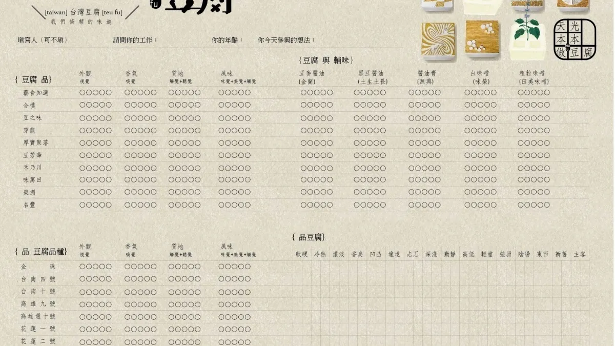 天光本本做豆腐 品豆腐
