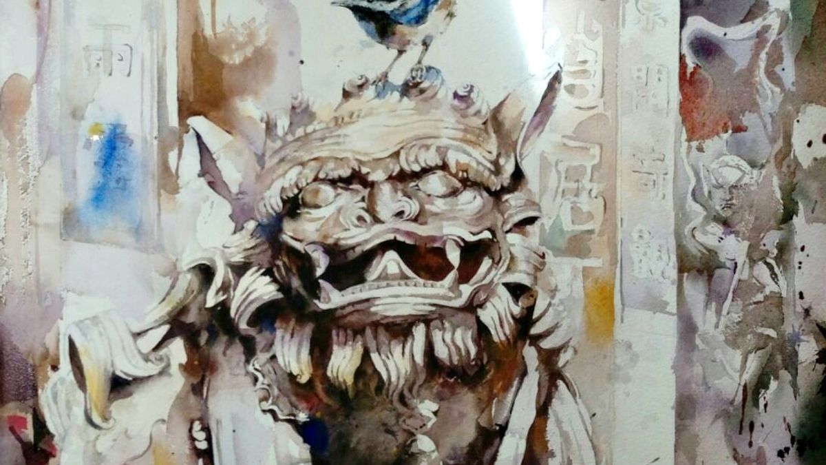 臺灣廟宇繪畫6/2開展 丘璦珍老師嘔心之作 臺灣廟宇繪畫6/2開展 丘璦珍老師嘔心之作
