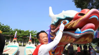 嘉義縣東石第37屆龍舟競賽點睛典禮。(圖/嘉義縣政府提供)