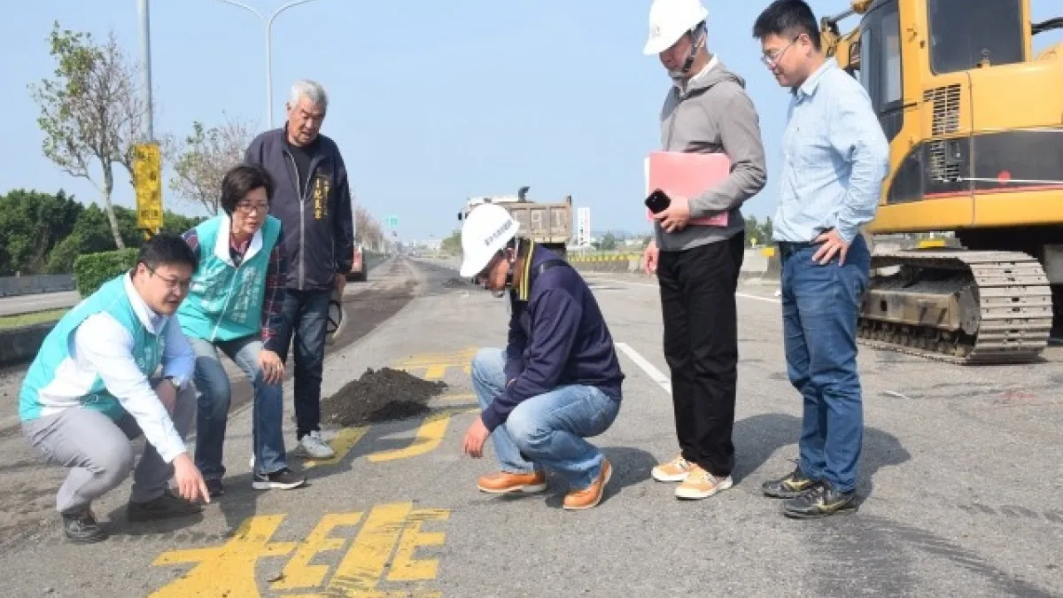 台中海線交通要道 外埔三環路路平工程展開
