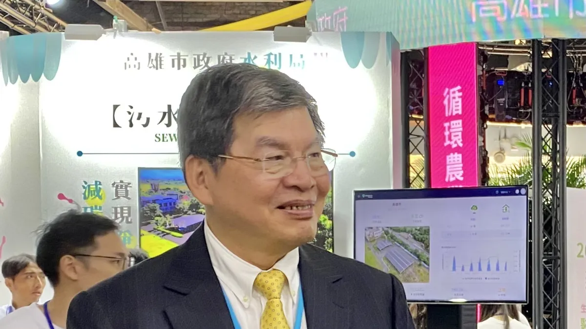 國泰金控總經理李長庚24日出席「2025臺灣氣候行動博覽會」。(陳怡慈攝)